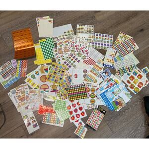 Teacher Stickers Lot HUGE Vintage Holiday Reward Encouragement‎ Themes 80s 90s